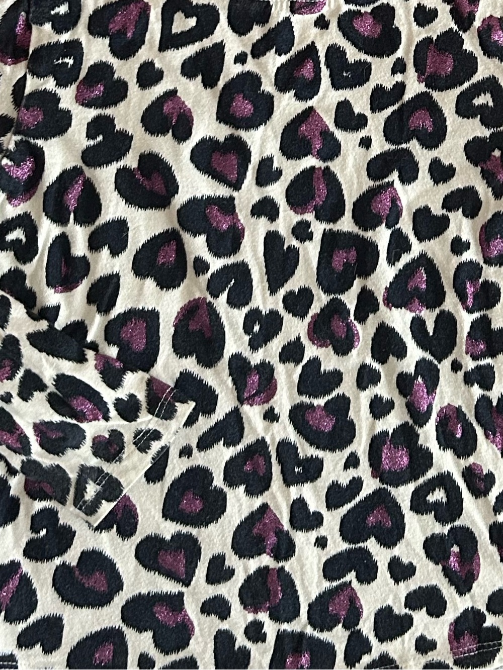 Crewcuts J.Crew Sparkle Animal Print Long Sleeve Tee (Size 4-5) - Picture 2 of 4